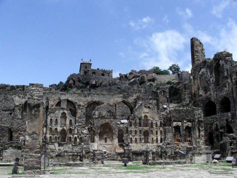 Golconda Fort near Hyderabad by Derek Emson