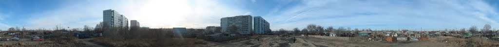 Houses at Yubileynaya and Proletarskaya streets. 2010 November by Andrey Rogozhnikov