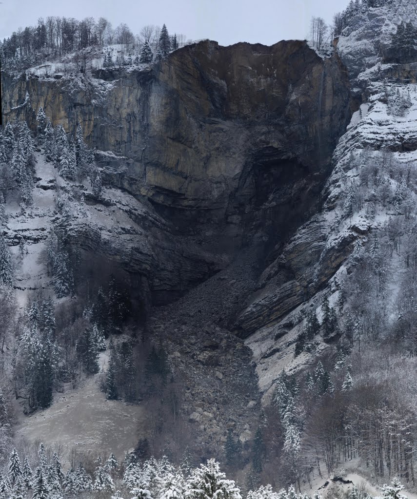 "Bergsturz" beim Mettlenbach ob. Rüteli, Muotathal by Iwan Schrackmann