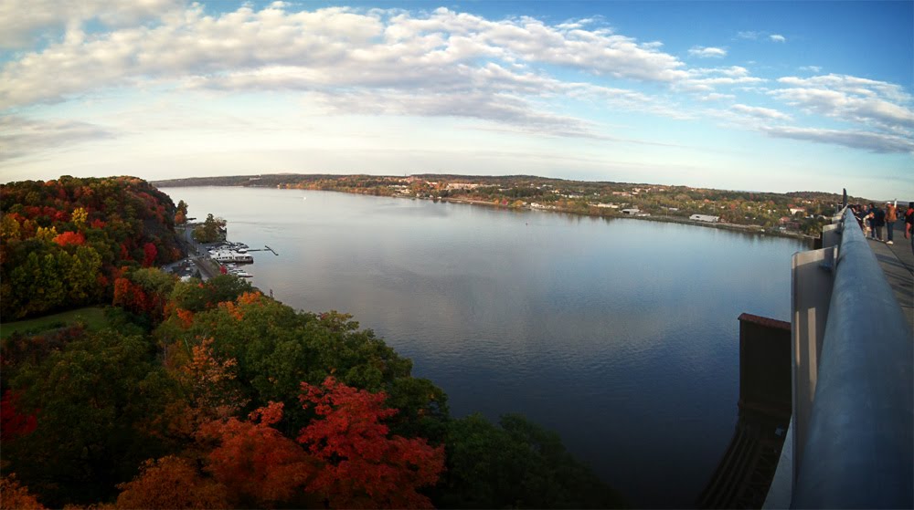 Looking out over Highland from the Walkway over the Hudson by mtaHarlemLine