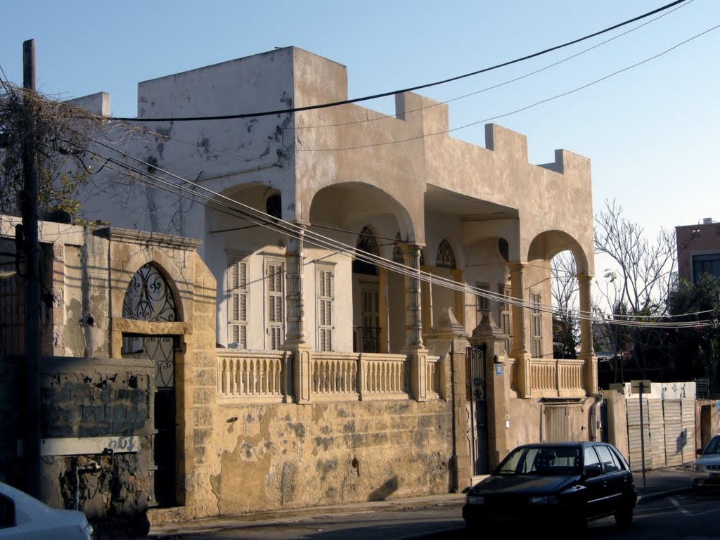 Building on HaDolphion st. Tel Aviv by Anatoli Axelrod