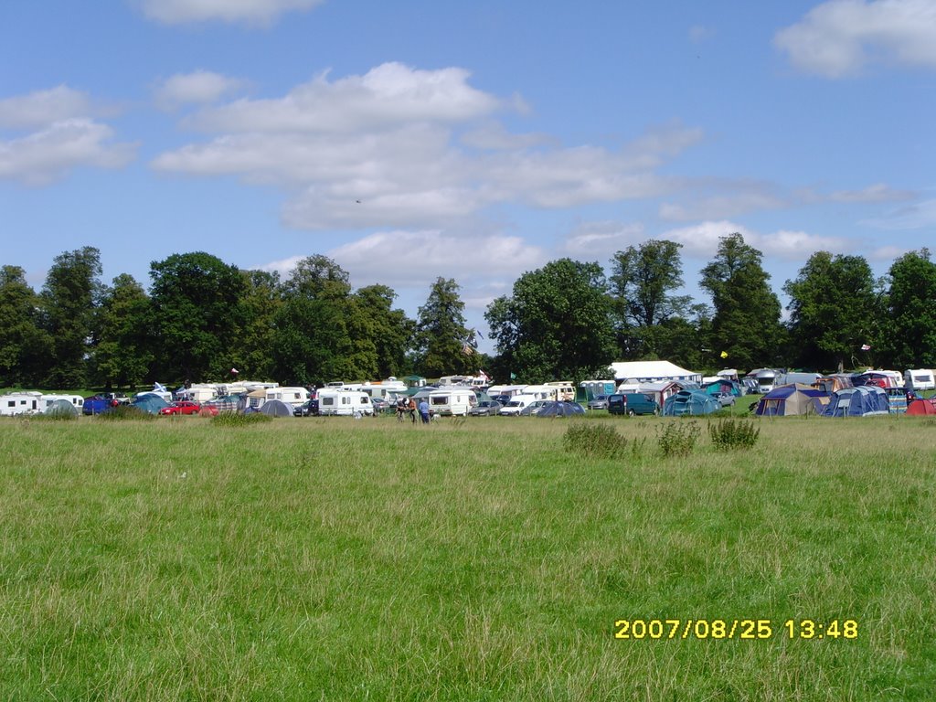 Catherine parr metal detecting rally 2007 campsite. by EDWARD JOSEPH BURNS