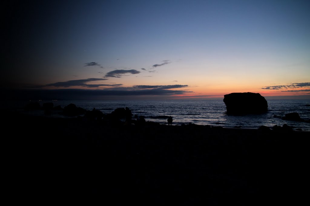 Plage de Milady, coucher de soleil by Bruno GRIFFON