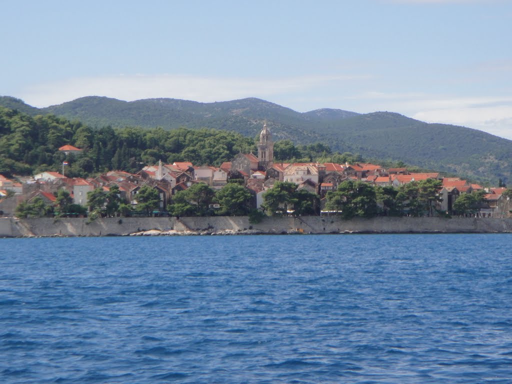 Korčula town Kroatië by Marga van Rijssel