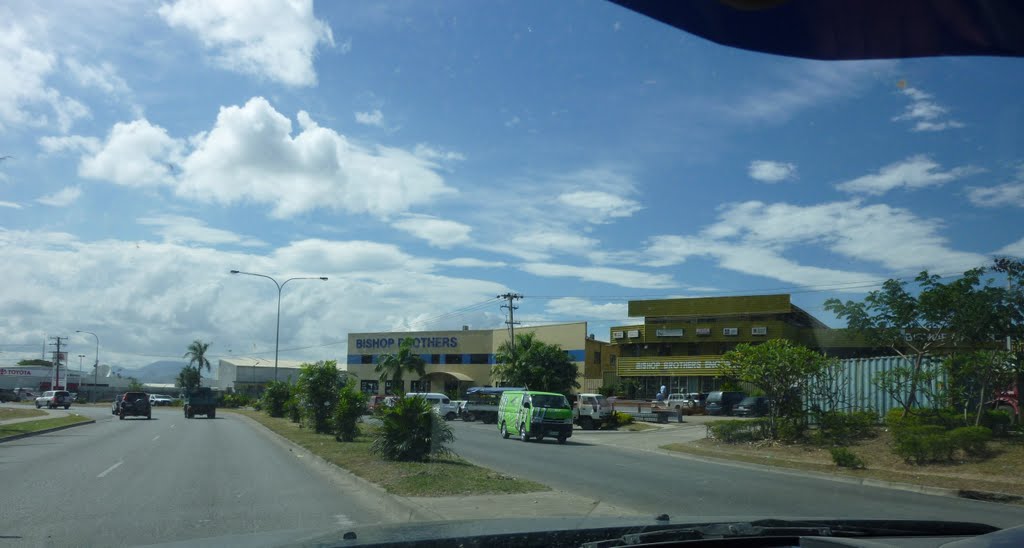 BISHOP Brothers Engineering area along Wards Road near Waigani Drive end, on HOHOLA side, Port Moresby, PNG, on 1-07-2010 by Peter John Tate