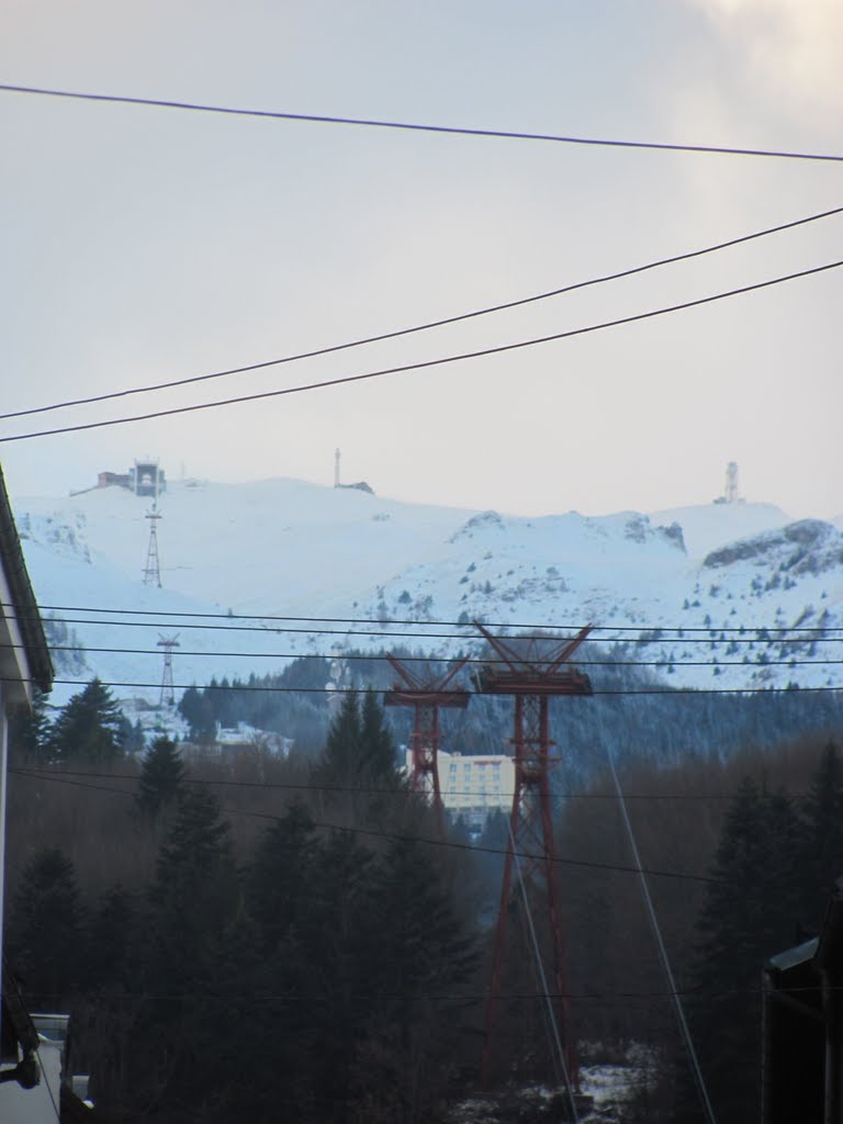 Vedere Telecabinele SInaia-Cota 1400 și Cota 1400-Cota 2000 by Popescu Vicentiu