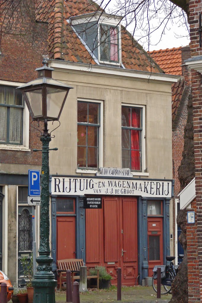 Oude Varkenmarkt, Leiden by Carel van der Lippe