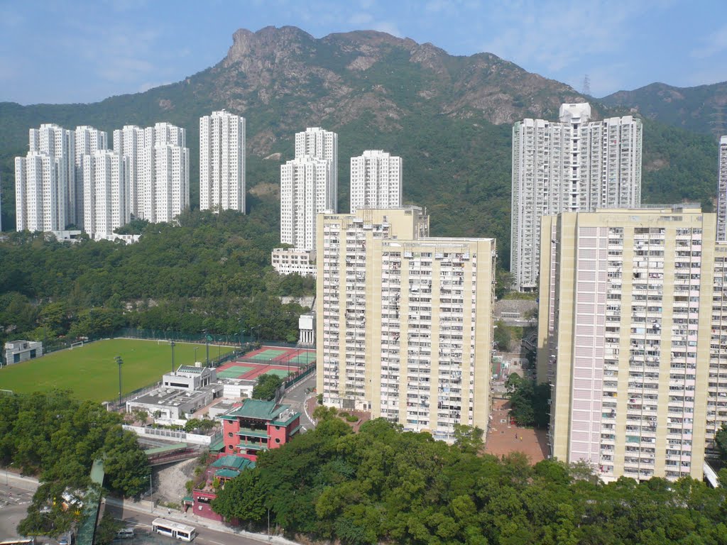 黃大仙 翠竹花園 竹園北邨 獅子山 Lion Rock by map9988hk