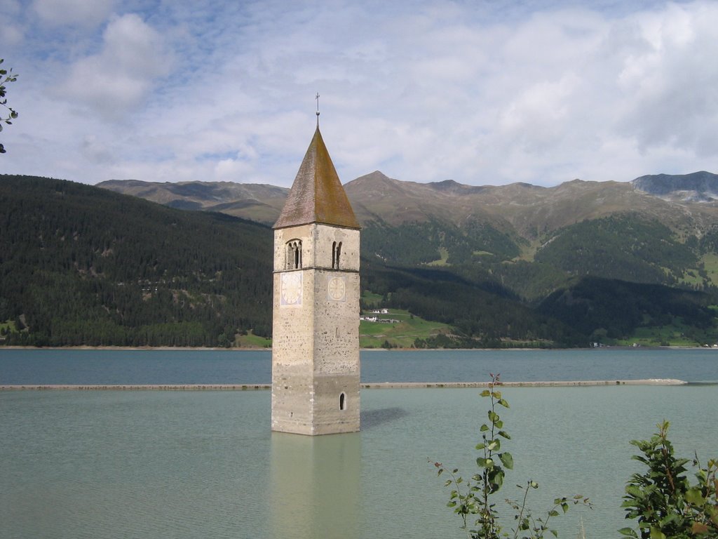 Kirchturm im Reschensee by MScoll