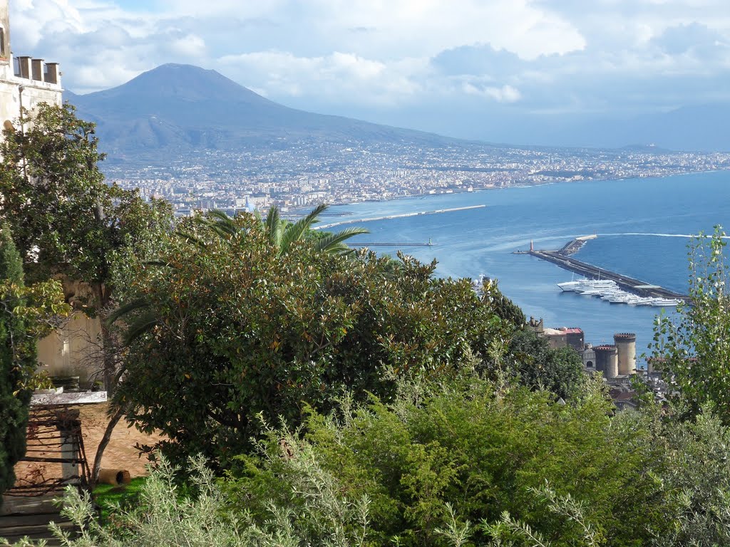 La baie de Naples depuis le Couvent San Martino by compostelle