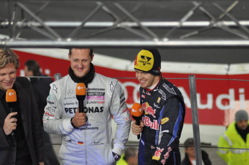 Sebastian Vettel und Michael Schumacher by Marcus DUS