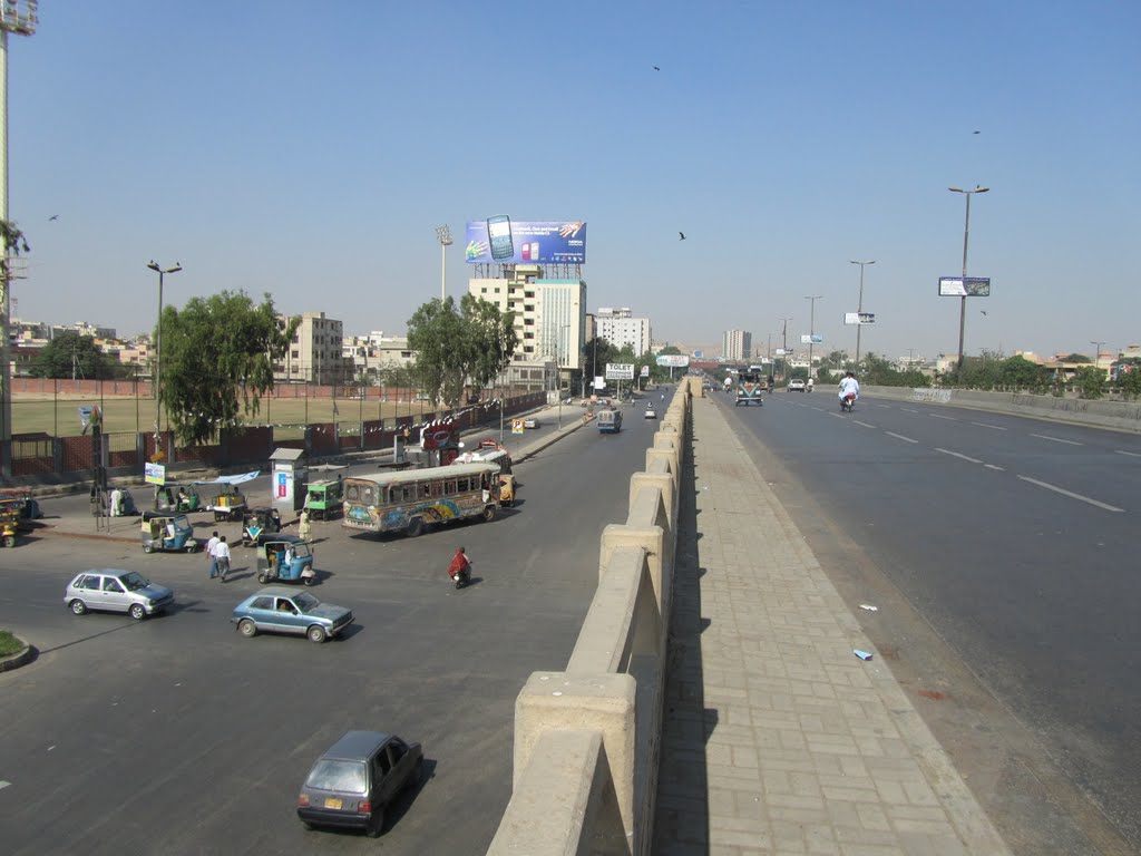 NAZIMABAD PETROL PUMP BRIDGE by Iftikhar A Khan