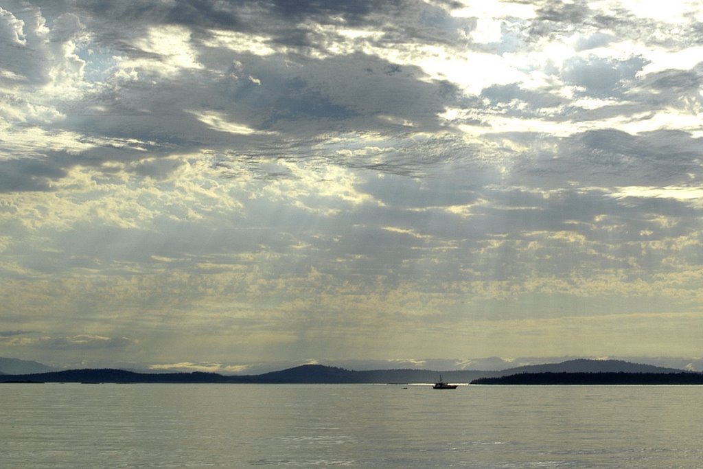 Island View Beach Sunrise by Bruce L Crandall