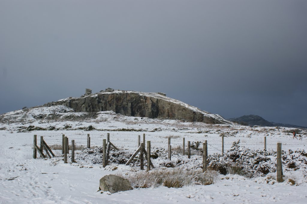 Snowed over quarry by benkernow