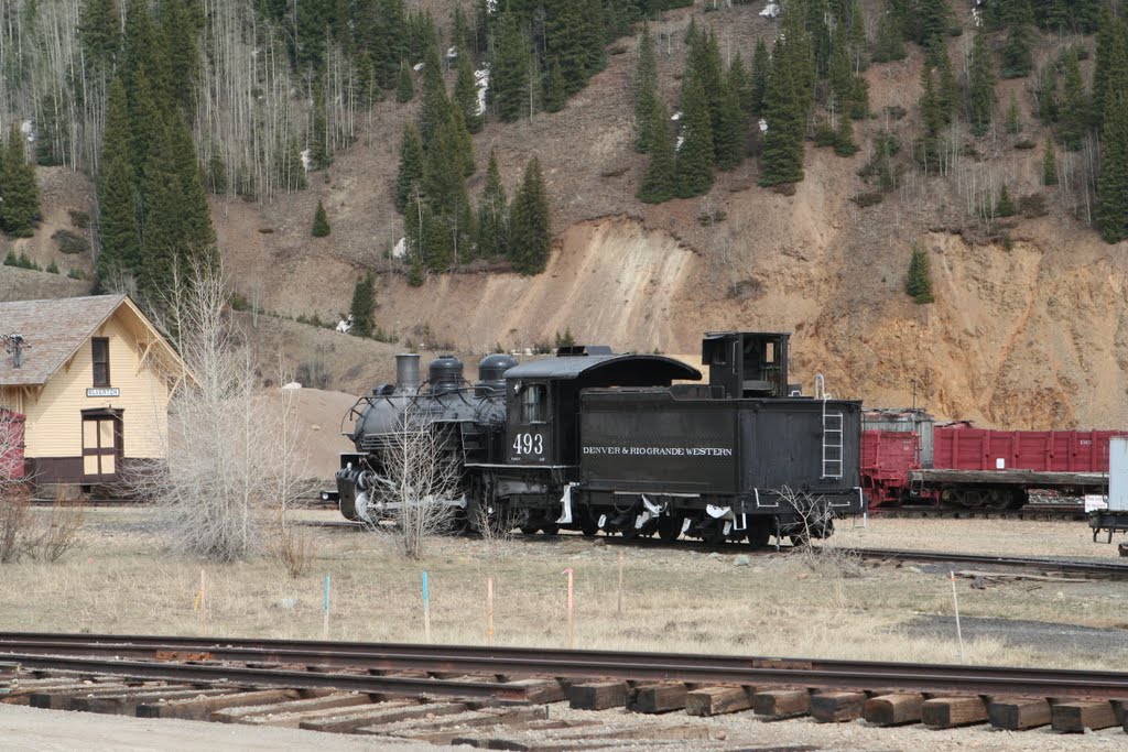 Una de las locomotoras que hacen el recorrido de 72 km entre Durango y Silverton, en un paisaje de montañas y valles espectacular by R Melgar