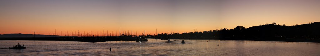 Santa Barbara marina, late evening by Colin Williford