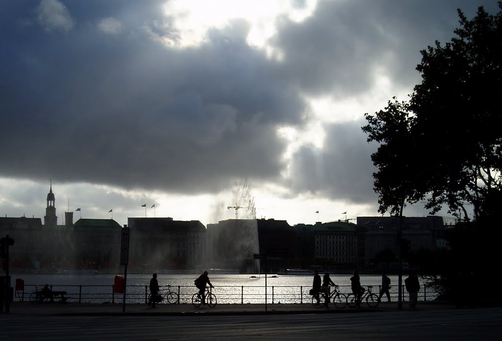 Abendstimmung an der Alster by martinwalkt