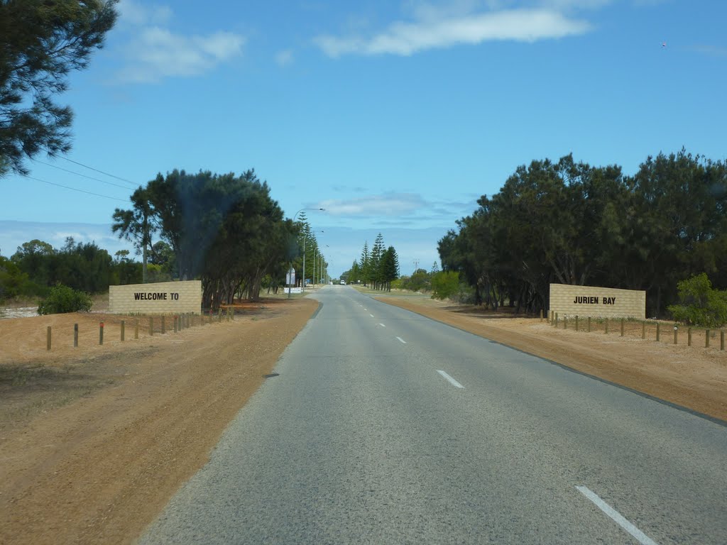 Sign Jurien Bay, WA, Australia by Fred Language