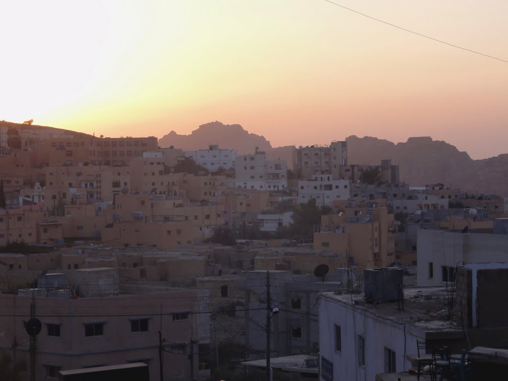 Wadi Musa, view toward Petra by John Bissett