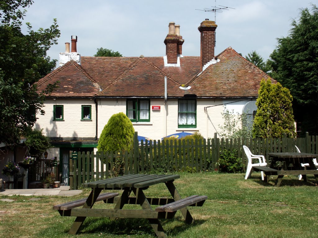 The rear of The Haywain, Bramling, Kent by Tim Hoare