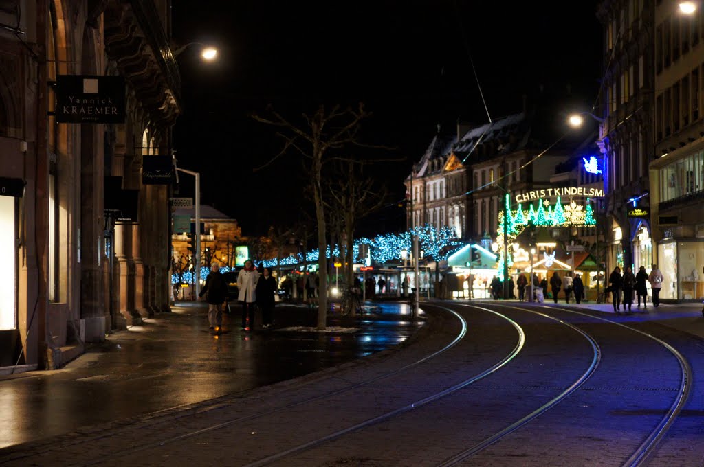 Christkindelsmärik, place Broglie by Henry Imbert