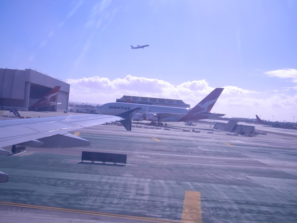 Quantas Double-Decker Airbus A 380 @ LAX Los Angeles, CA by jmbarbossa