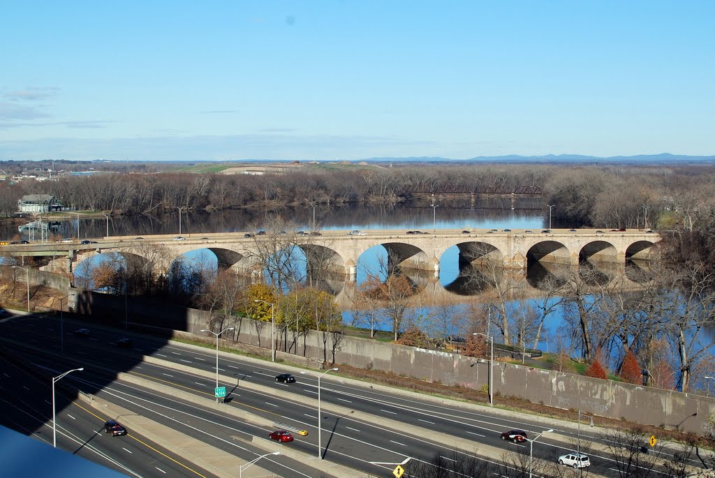 Bulkeley Bridge, Connecticut River, Hartford, CT by school_1106