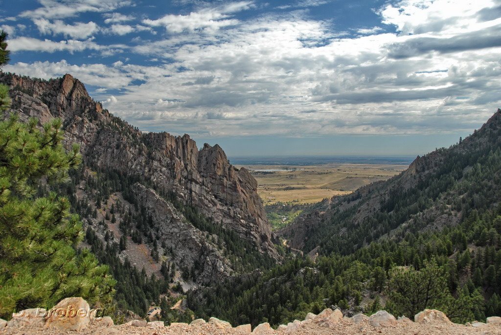 View from Crags hotel ruin to East by D.Broberg