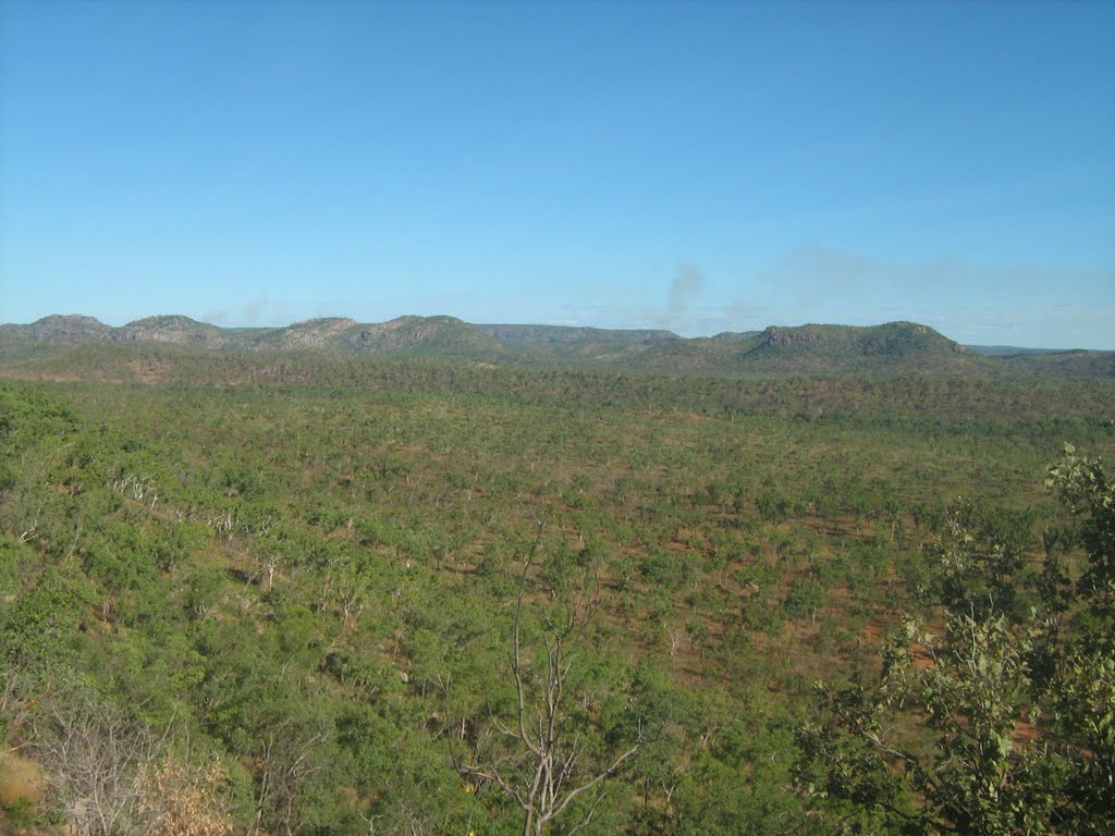 Plains and hills in distance near Gunlom, Kakadu NP, NT by Jason Boyd