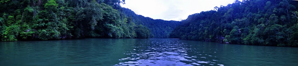 Panoramic View Cañon Lago de Izabal by Guillermo Bendfeldt