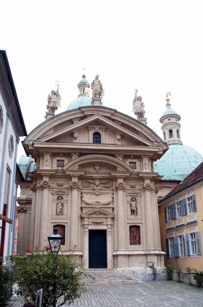 Graz. Katharinenkirche (St. Catherine's Church) and Mausoleum of Emperor Ferdinand II by Alexander Aristov