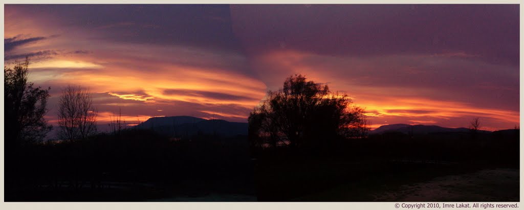 Nightfall above the mountains ... by ©  Imre Lakat