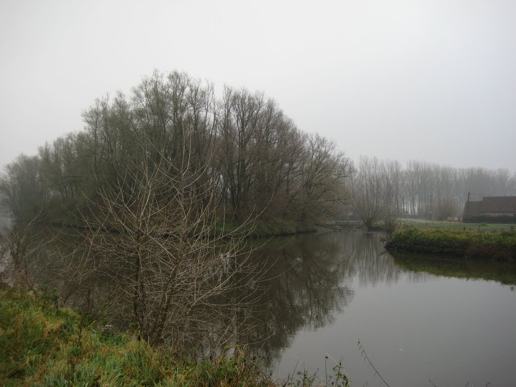 Samenvloeiing van Zuidlede en Moervaart by ilium