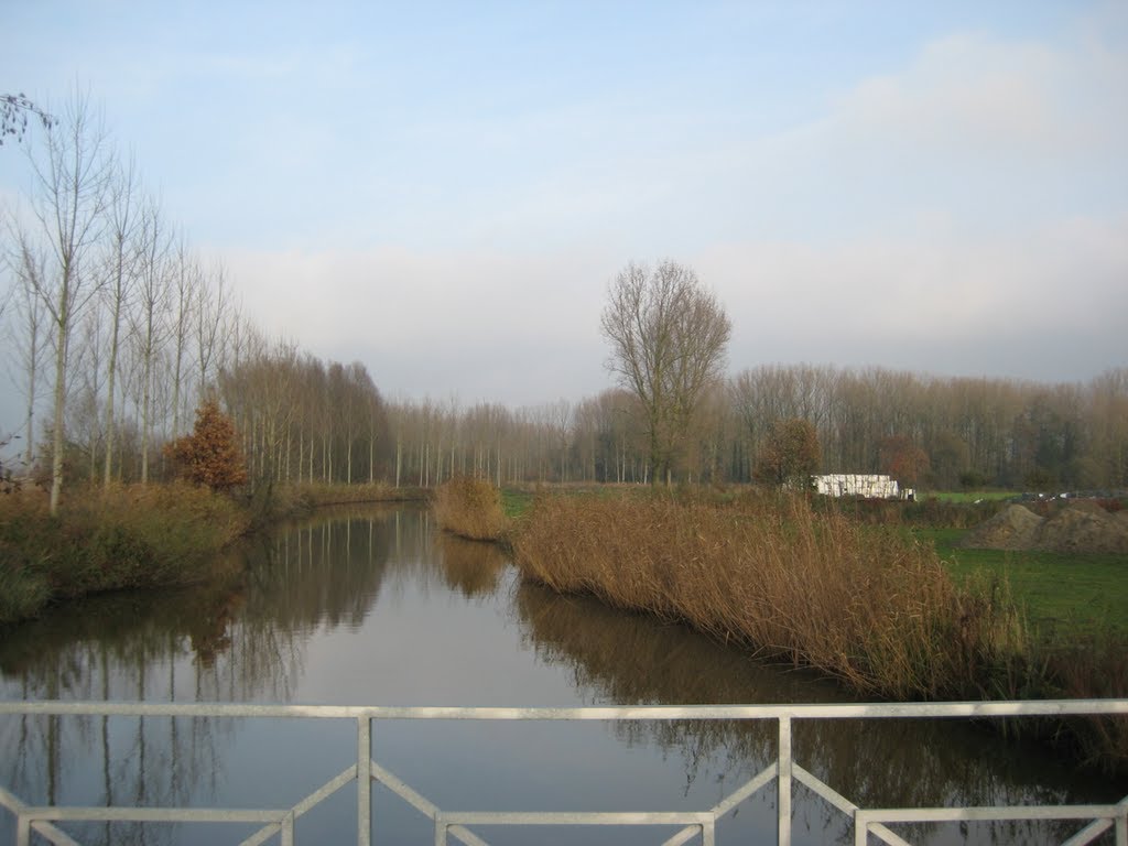 Zuidlede t.h.v. Etbosbrug te Moerbeke by ilium