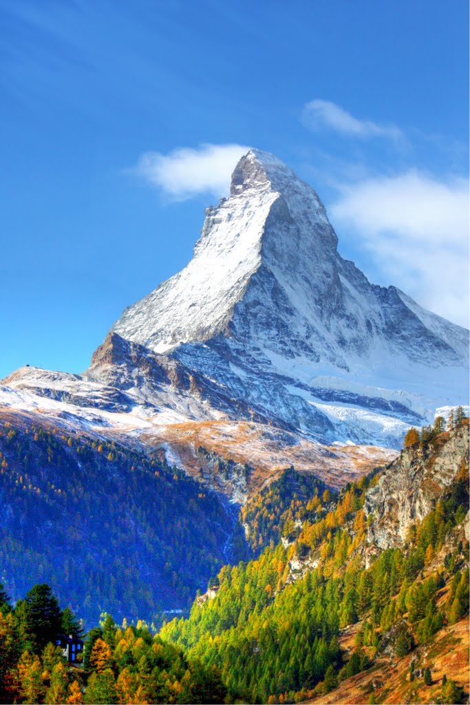 Mt. Matterhorn/Monte Cervino in autumn [High Resolution] by Luc Valencia