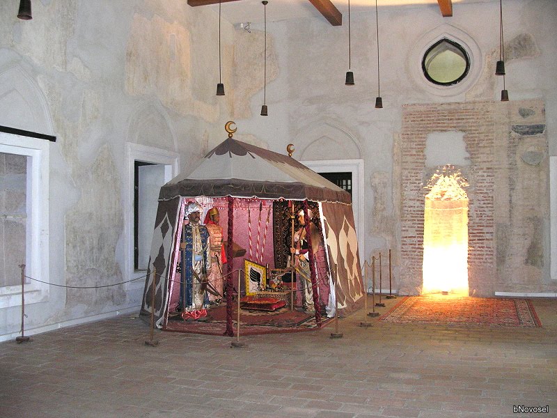 Turkish tent in the fort Szigetvar - Sultan Suleiman I 1566. by Branko Novosel