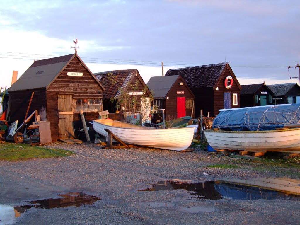 Fishermens' Huts by Eric Pode