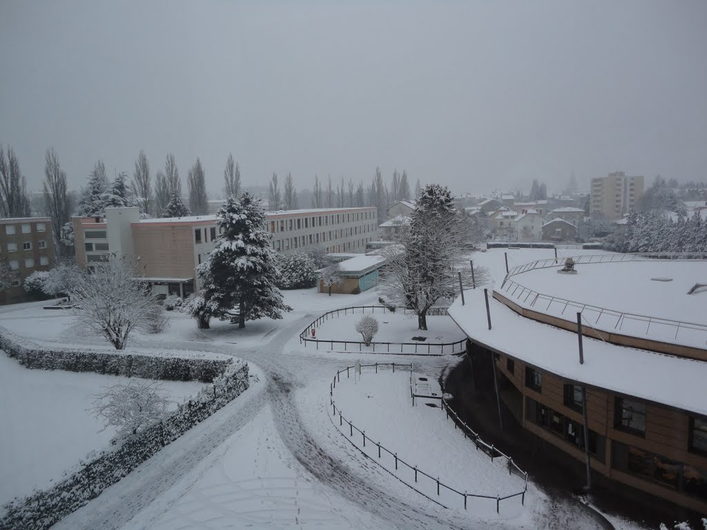 Liceo Quinet bajo nieve by Alphard V