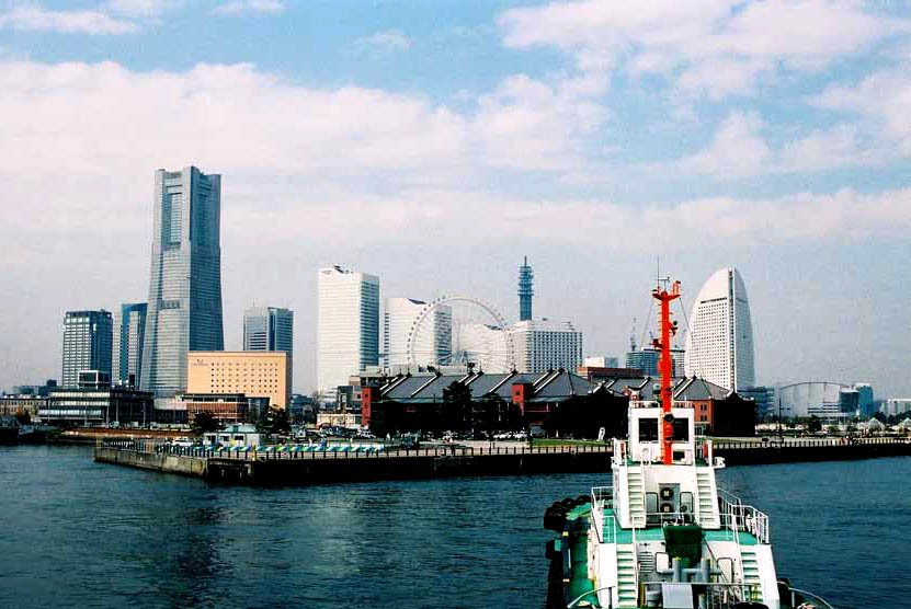 Yokohama from Osanbashi pier by j. adamson