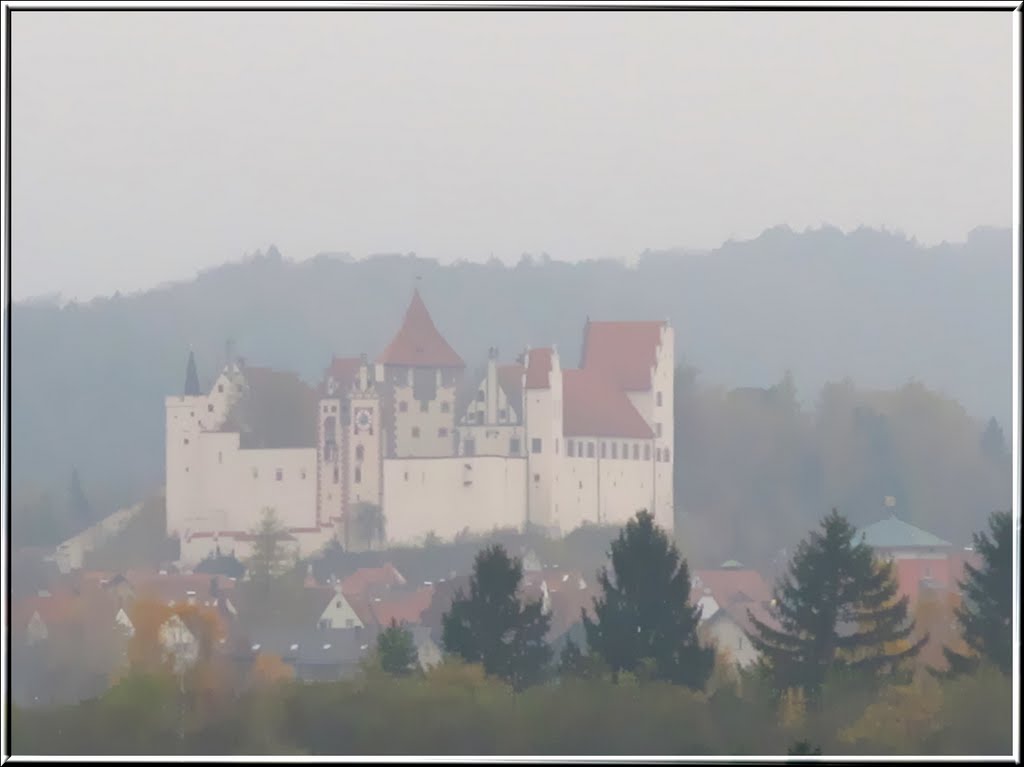 Hohes Schloss im Nebel by ina-maria