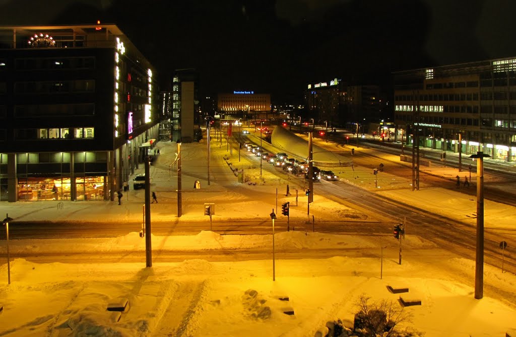 Chemnitz - Bahnhofstraße am Abend by Rudolf Henkel