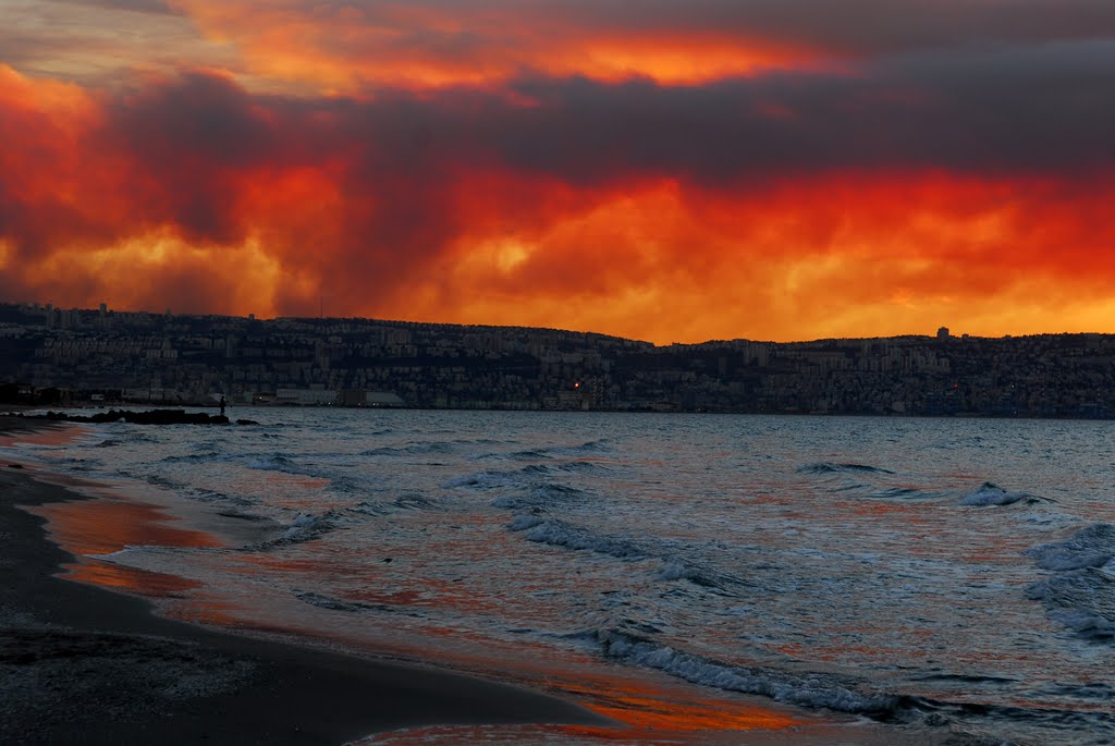 Firestorm of Mount Carmel (near Haifa) by nadiakushnir