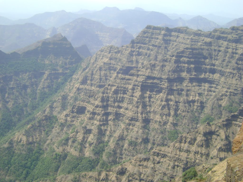 View from Aurther Seat Point, Mahabaleswar by Vilas Khote