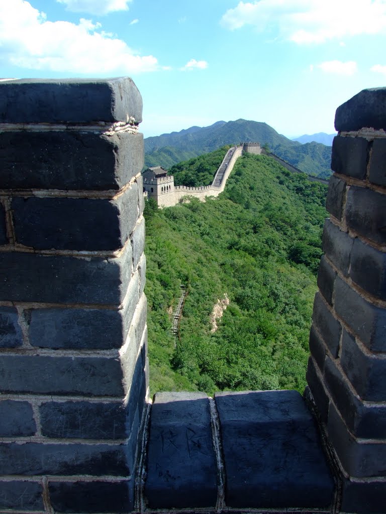 Peeking from a South Tower-Badaling by Chouden Boy