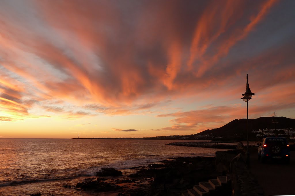 151-Sunset at Playa Blanca by Gerard Lentferink