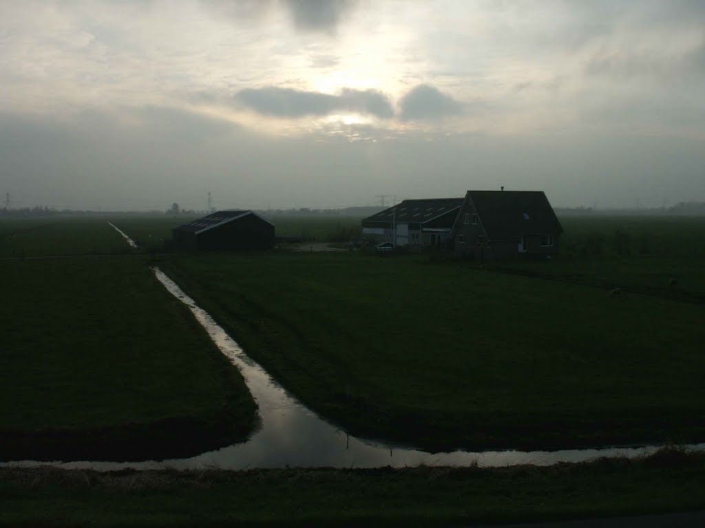 De Noordpolder in novemberschemering. by Roeland 1578