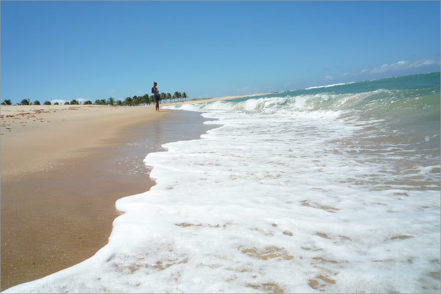 Unspoiled long beaches in Barra do Cunhau Brasil by barra do cunhau