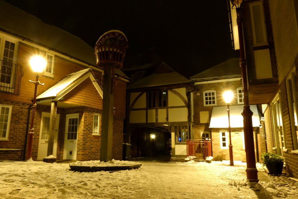 Horsham, East Street, Snow in December by Tim Stocker