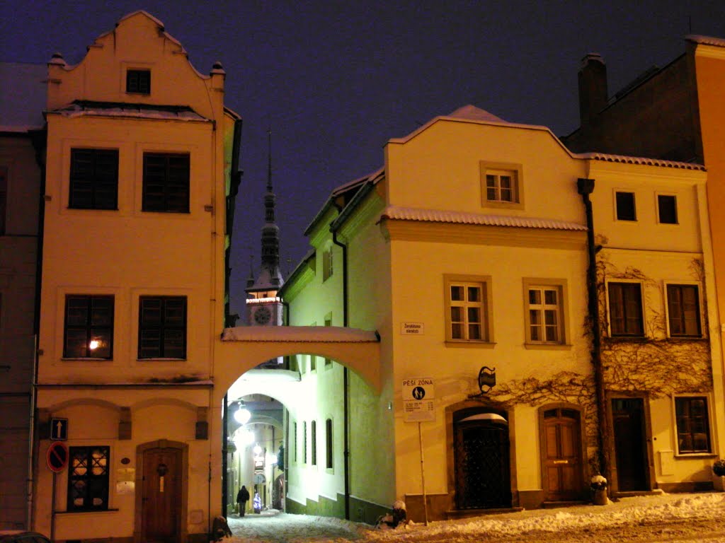 Domy na Žerotínově náměstí (houses in Žerotín Square) by Hana Koudelková