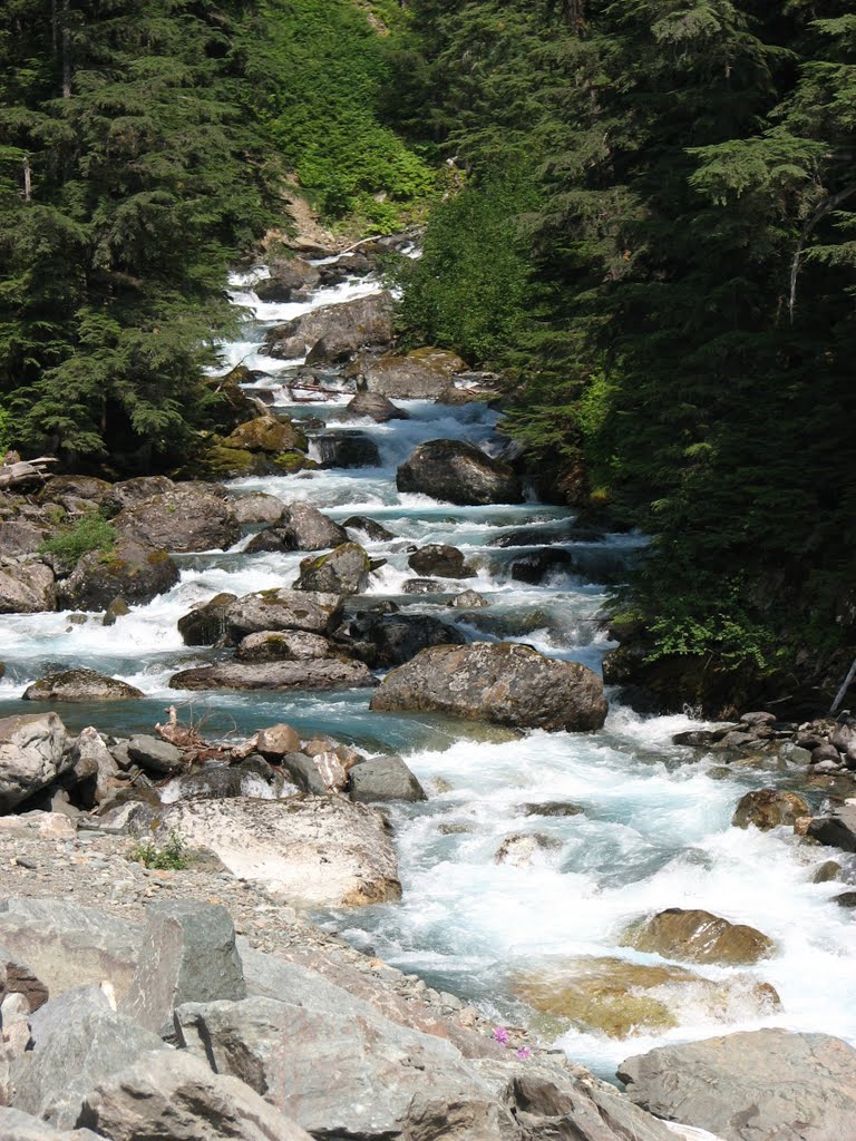 Waterfall in Stewart,BC by wanita